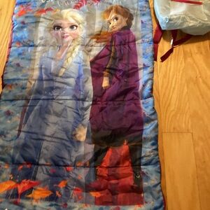 Frozen Kids Sleeping Bag - Blue and Red